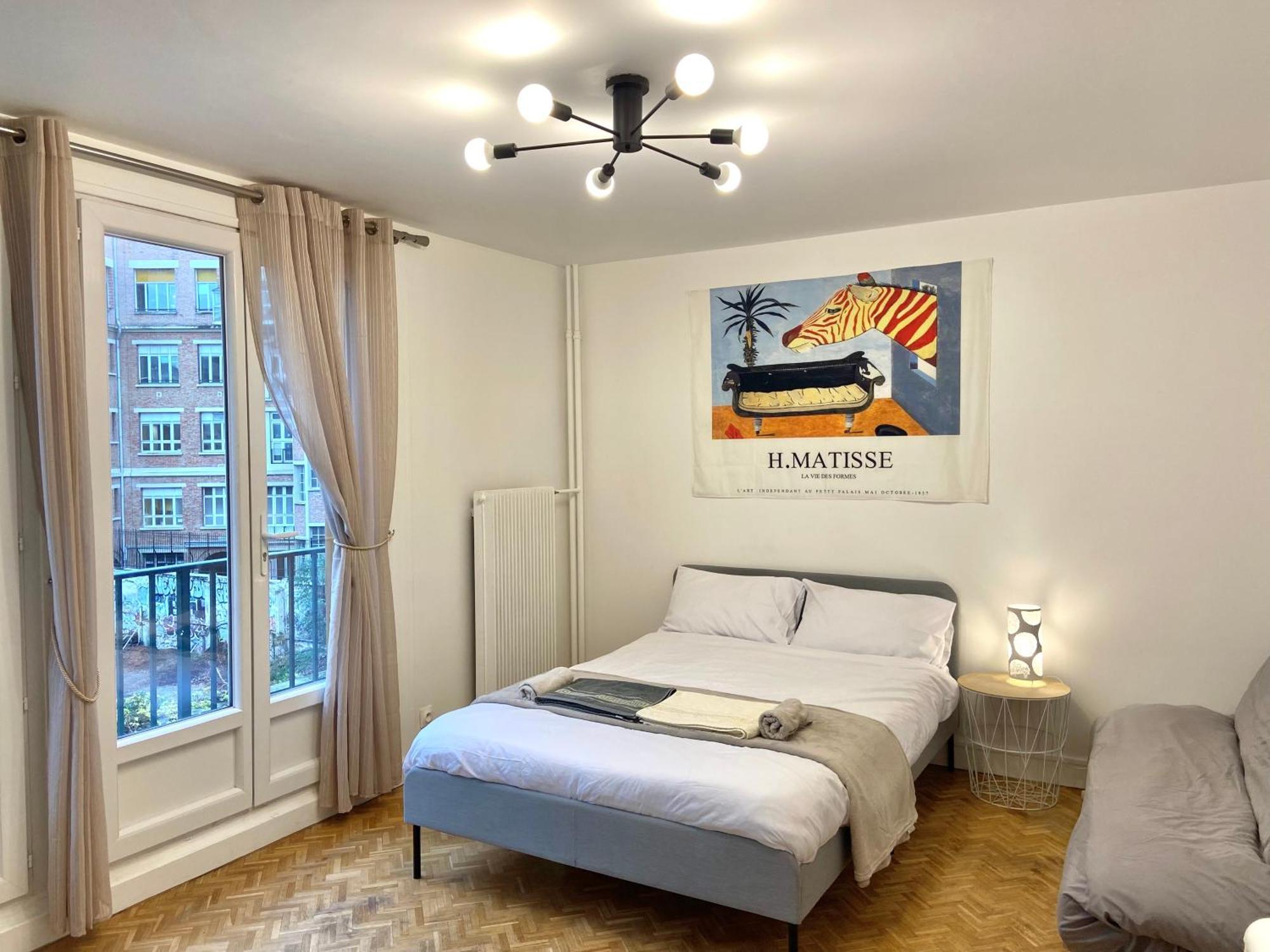 Paris: Agreable Chambre D'Un Grand Artiste Leilighet Eksteriør bilde